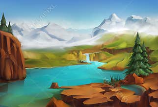 Landscape, nature background