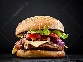 Fresh tasty burger