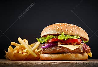 Fresh tasty burger