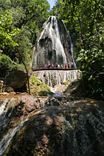 Waterfall cola de caballo in monterrey nuevo leon, mexico. I
