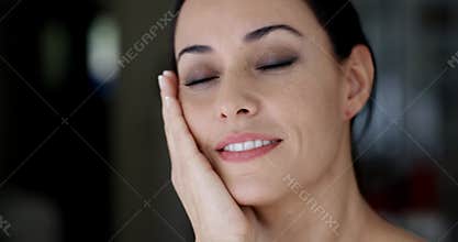 Close up portrait of a stunning young woman