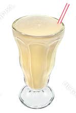 Vanilla ice cream milkshake drink