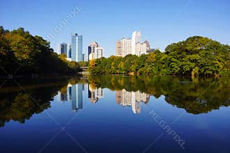 Atlanta Cityscape reflection