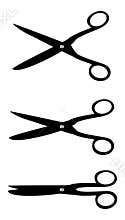 Scissors open close