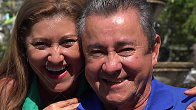 Happy Married Couple at Public Park