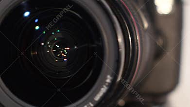 Camera lens with lense reflection - turns
