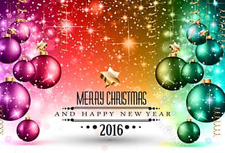 2016 Christmas and Happy New Year Party flyer