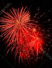 Red Fireworks