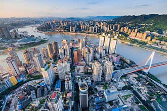 Sunset of Chongqing City