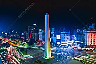 Buenos-Aires city Night high definition