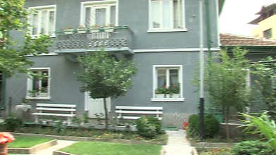 Courtyard of the house-museum of Vanga in Petrich, Bulgaria