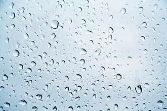 Drops of water on a window pane