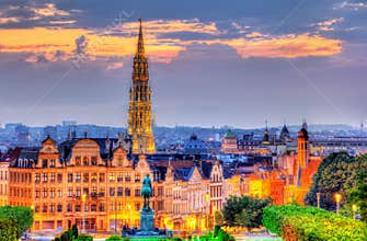 View of Brussels city center
