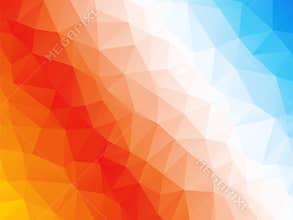 Abstract red orange blue white background