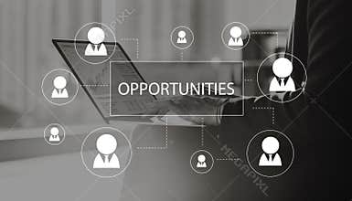 Recruitment Hiring Career job Employment Concept