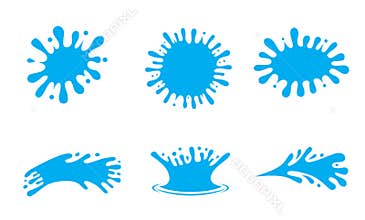 Water splash logo collection