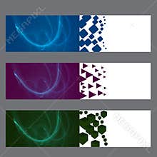 Abstract Flame Banners