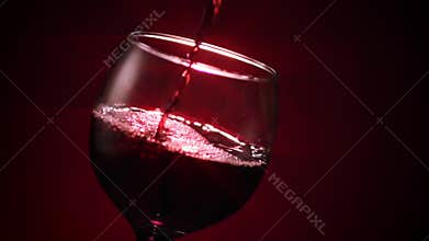 Red Wine Glass Pour Star Filter