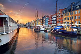 Copenhagen, Nyhavn Canal.