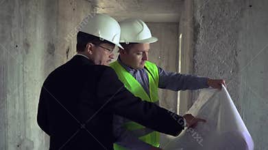 Developers discussing construction plan