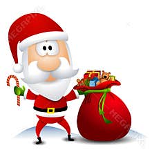 Santa with Sack Full of Toys