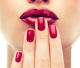 Luxury fashion style, manicure nail , cosmetics and makeup.
