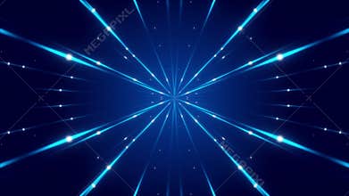 Blue abstract background, loop