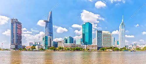 Skyscrapers along Saigon River