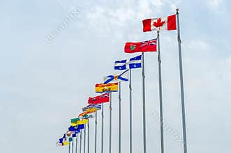 Canada and Province flags