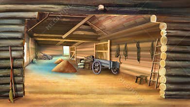 Barn with Grain