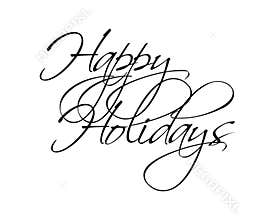 Happy Holidays Type