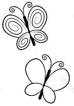 Butterfly Line Art