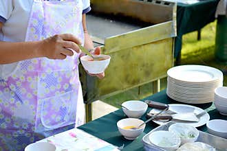 Chef preparing food