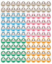 Egg fun face set