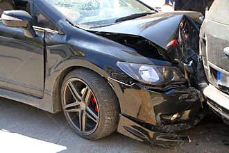 Car crash accident