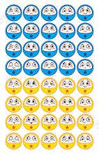Circle face fun set