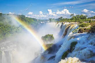 Iguazu Falls, on the Border of Argentina and Brazil