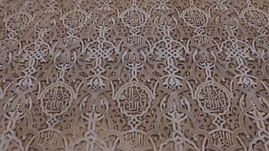 Granada, Andalucia, Spain - April 17, 2016: Alhambra palace and fortress complex located in Granada