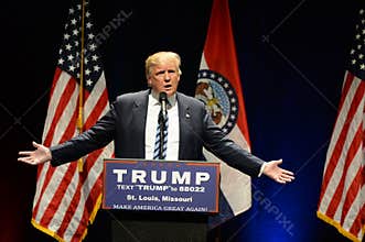 Donald Trump Campaigns in St. Louis