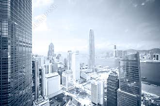 Skyline business district