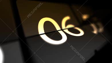 Clocks are set at 00:00 starting a new countdown. Chaotic moving clock.