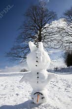 Headstand Snowman