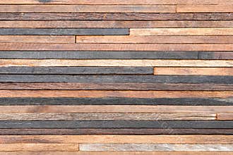 Wood plank wall