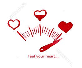 Vector Valentine day hand drawn artistic design