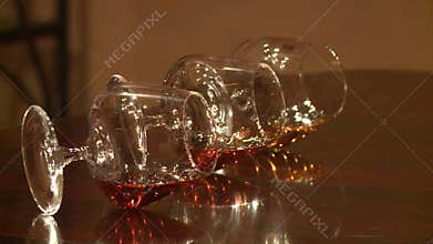 Tasting glasses of Brandy