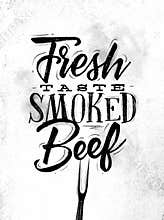 Poster smoked beef