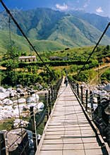 Sapa bridge mountains northern vietnam