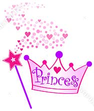 Princess Crown and Scepter/eps
