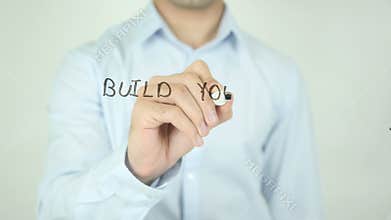 Build Your Network, Writing On Transparent Screen