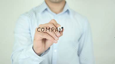 Company Culture, Writing On Transparent Screen